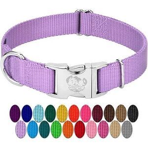 Country Brook Petz - Premium Nylon Dog Collar With Metal Buckle For Small Medium